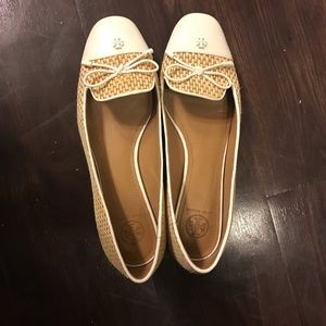 Authentic Tory Burch basketweave flats